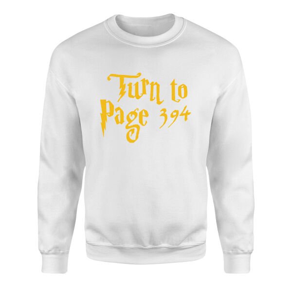 Turn to Page 394 Sweatshirt XXL - Beyaz