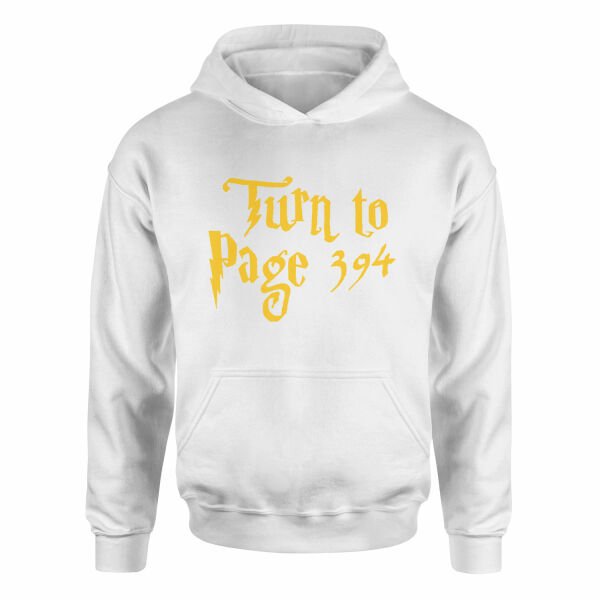 Turn to Page 394 Hoodie L - Beyaz