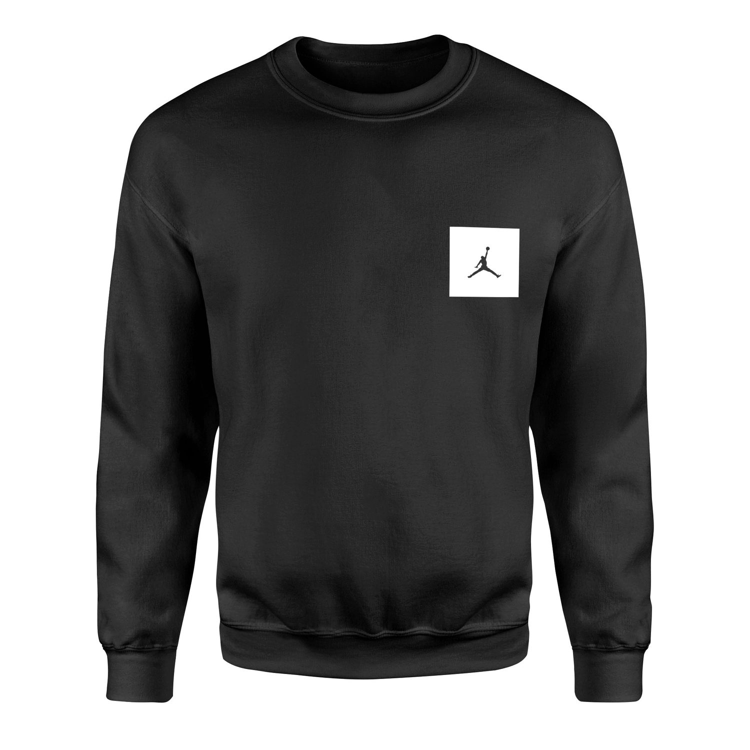 Air Jordan White Patch Sweatshirt S - Siyah