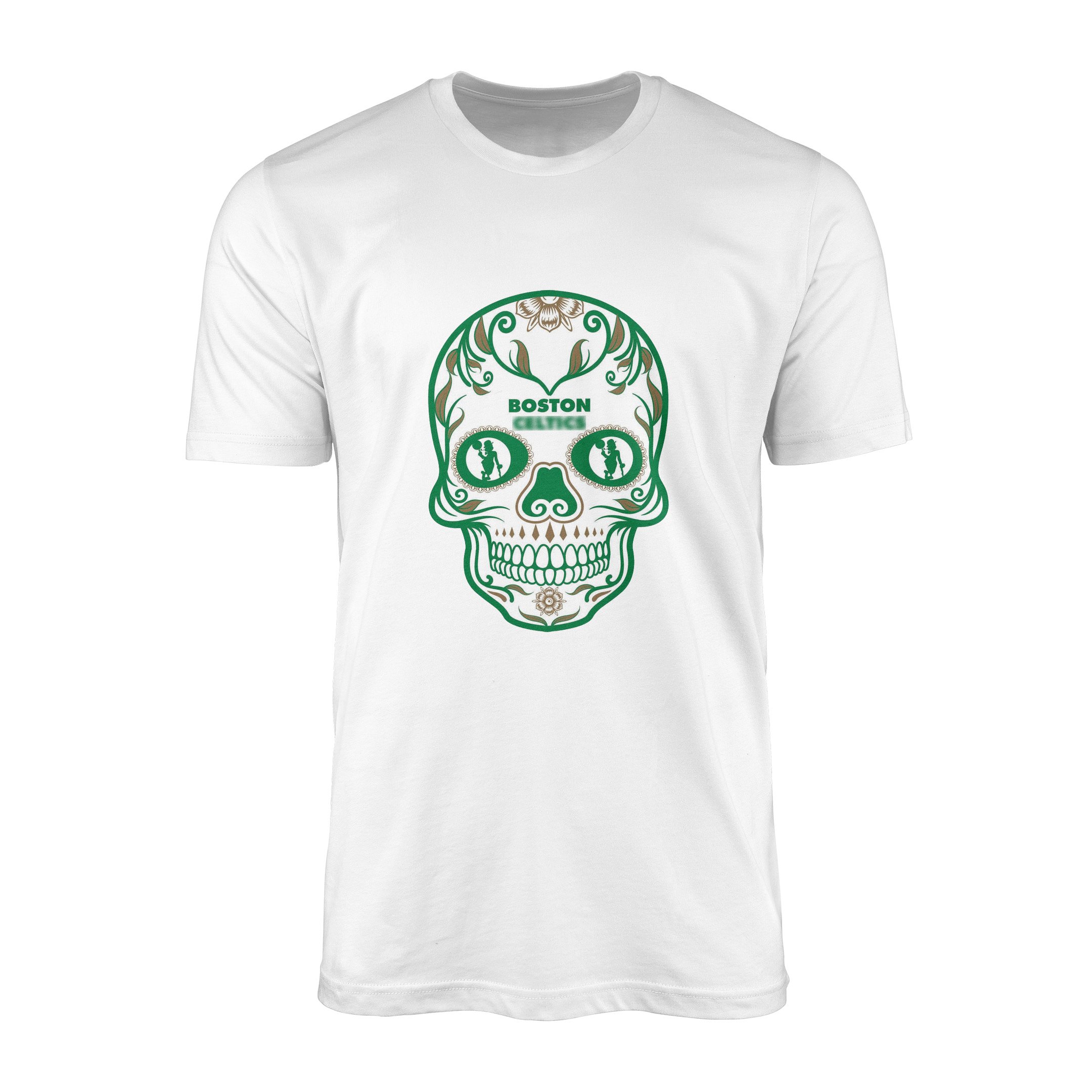 Boston Skull Tişört M - Beyaz
