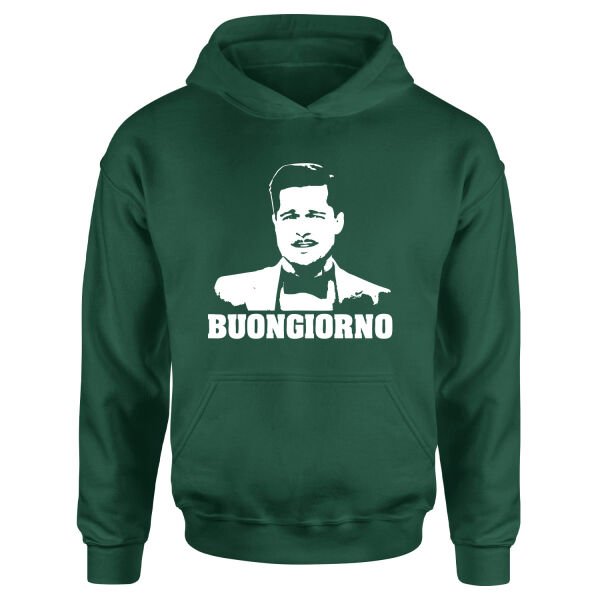 Buongiorno | Inglorious Basterds Hoodie M - Nefti Yeşili