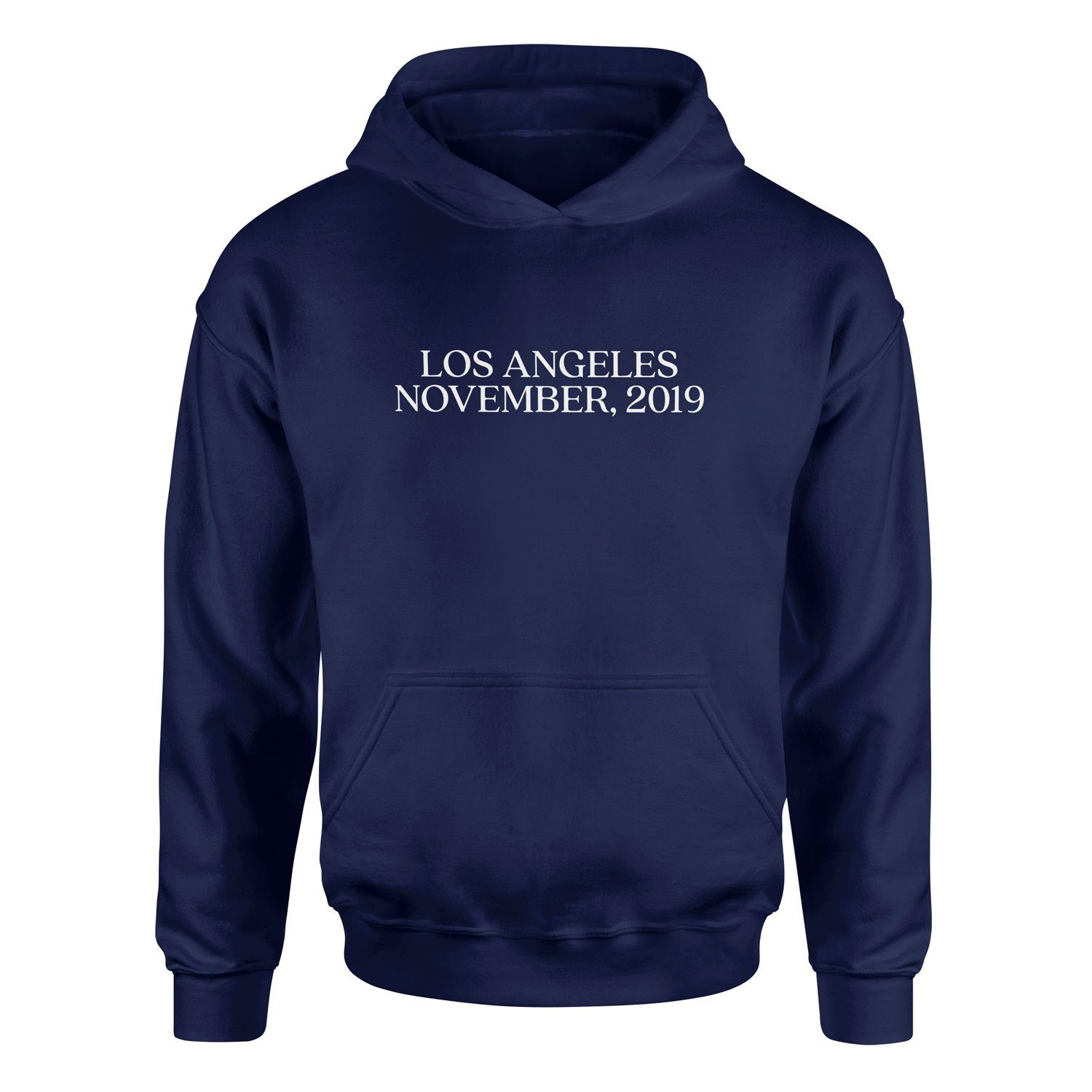 LOS ANGELES, NOVEMBER, 2019 Hoodie L - İndigo Mavisi
