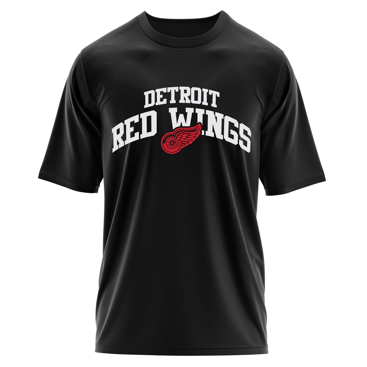 Detroit Red Wings Arch Oversize Tişört L - Siyah