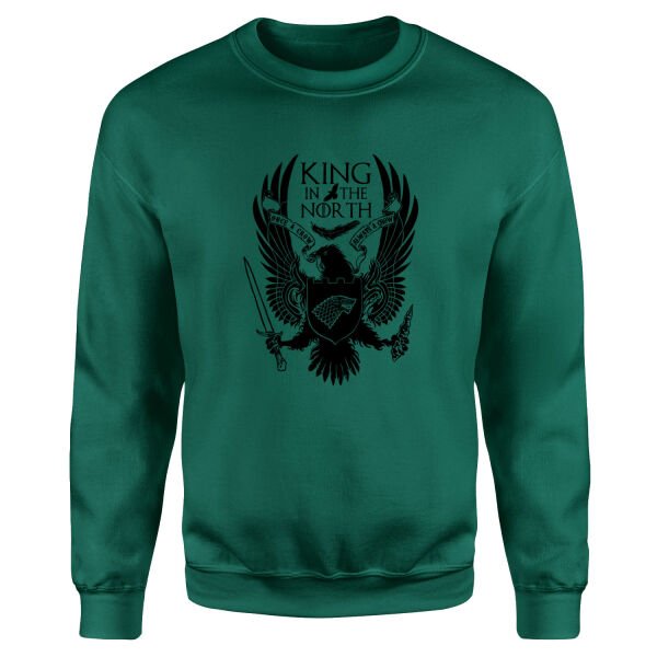 King in the North Sweatshirt S - Nefti Yeşili