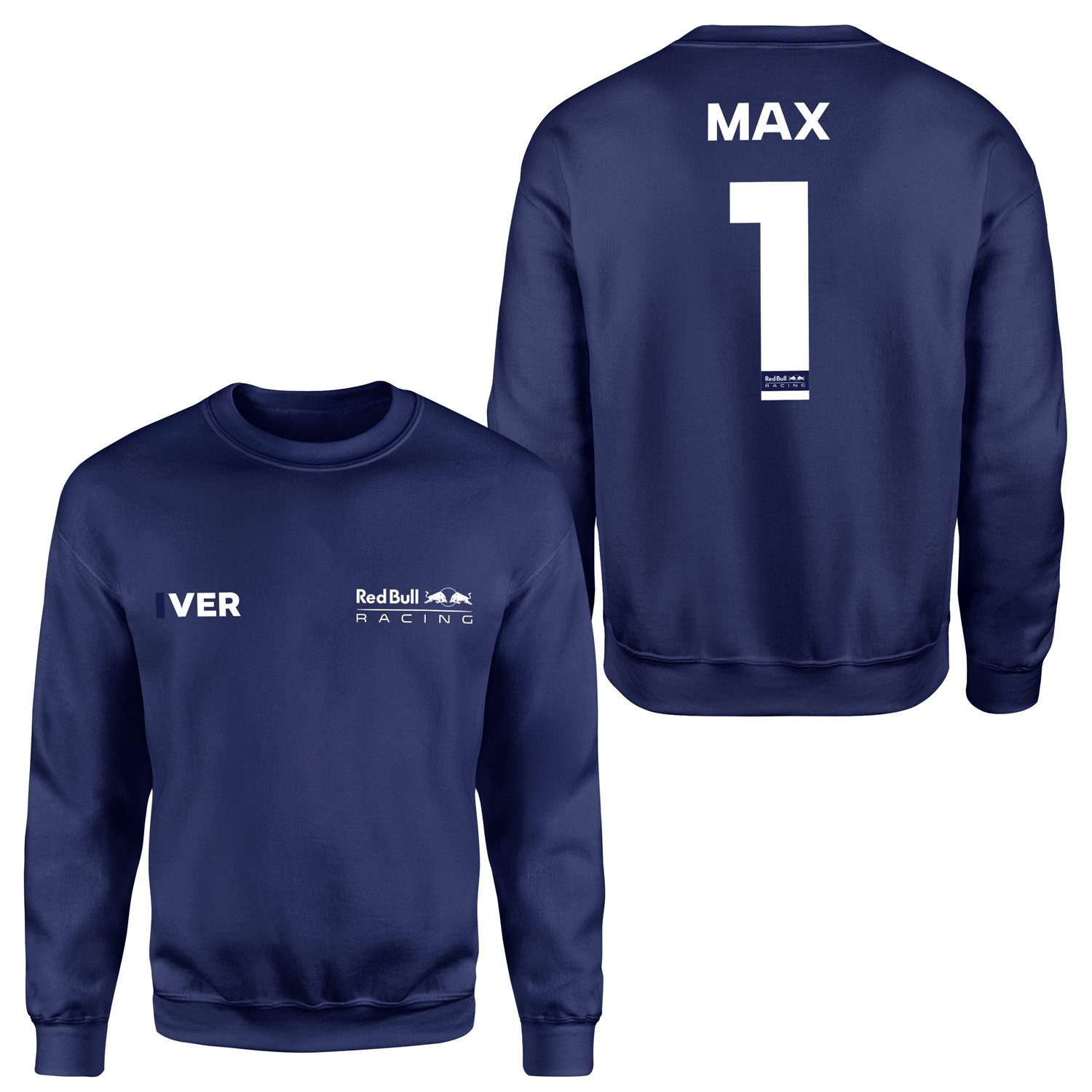 Max Verstappen Red Bull Racing White #1 Sweatshirt XXL - İndigo Mavisi