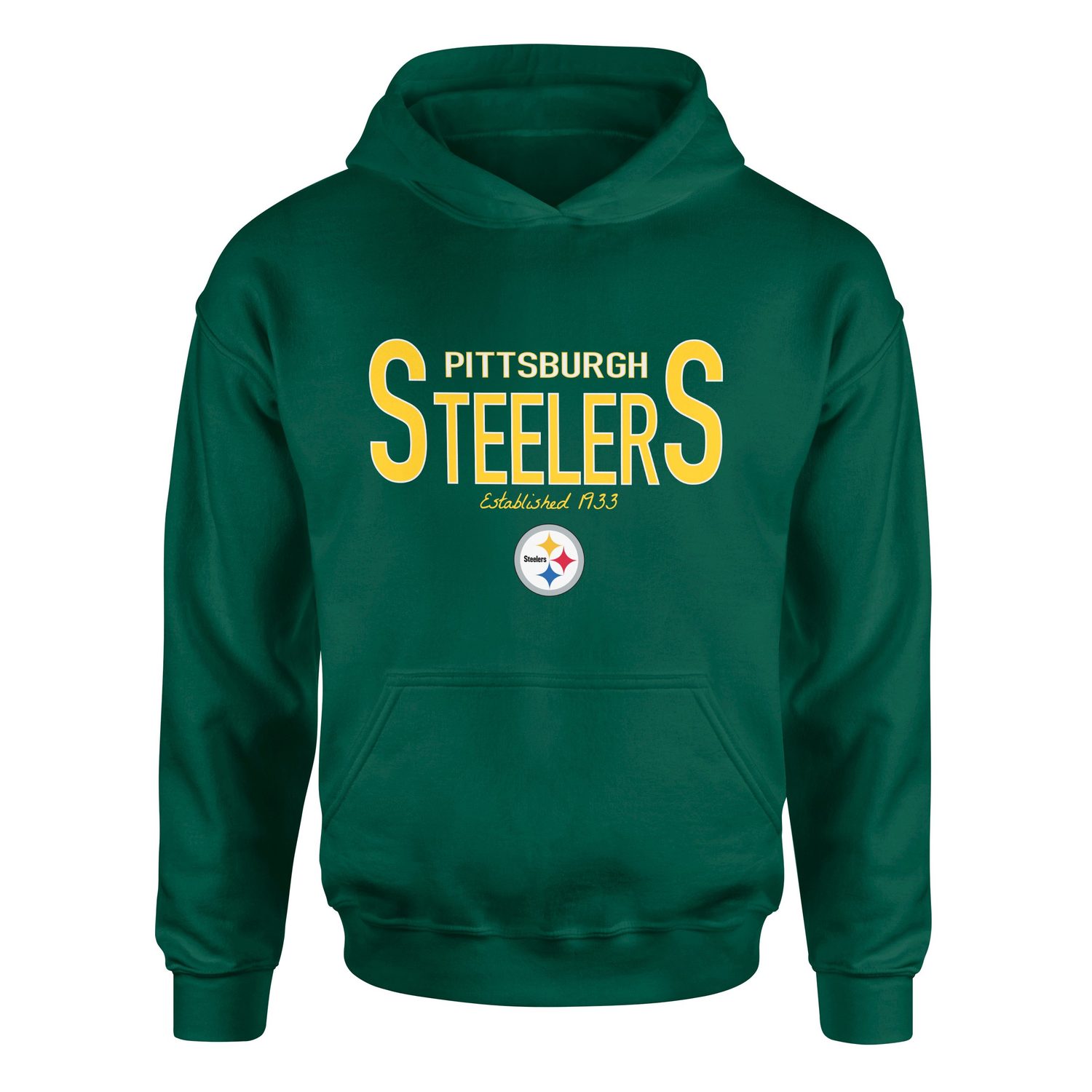 Pittsburgh Steelers Established 1933 Hoodie M - Nefti Yeşili