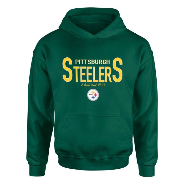 Pittsburgh Steelers Established 1933 Hoodie M - Nefti Yeşili