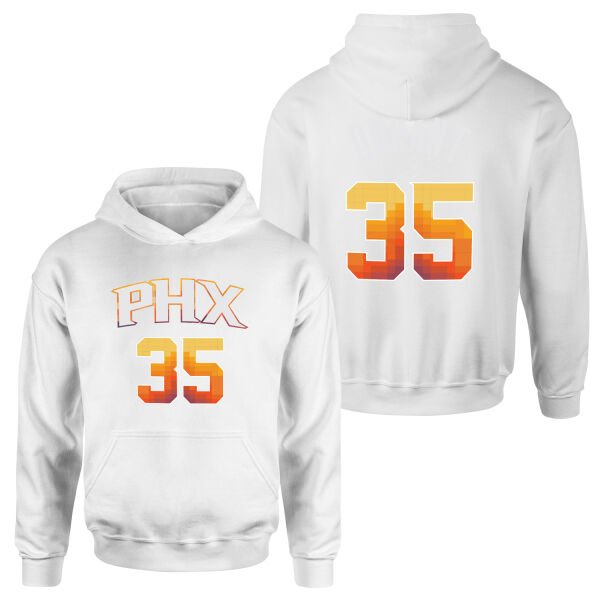 Kevin Durant 35 Phoenix Forma Hoodie S - Beyaz