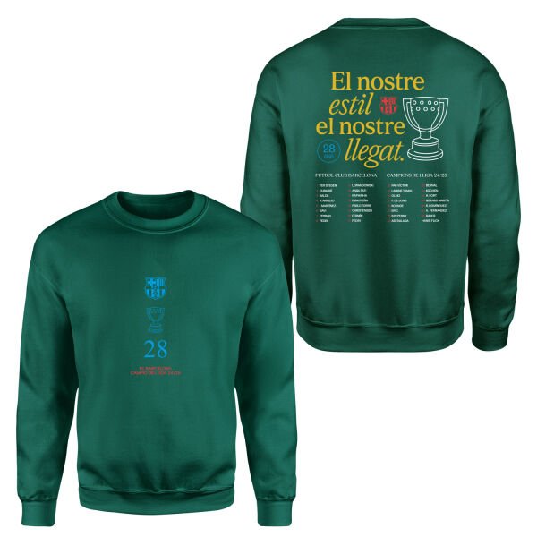 Barcelona Champions 25 Sweatshirt XL - Nefti Yeşili