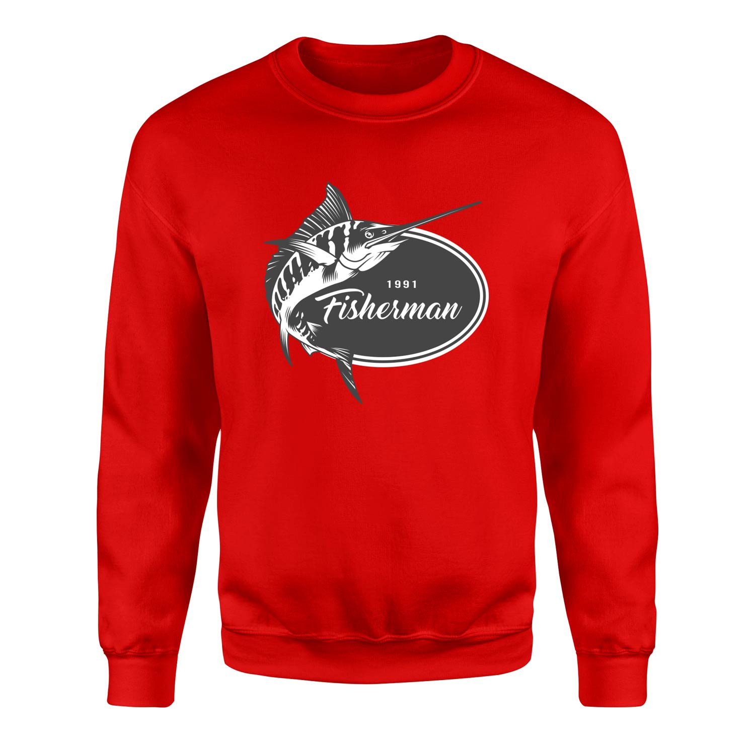 Fisherman 1991 Sweatshirt XL - Kırmızı