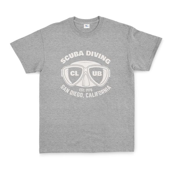 Scuba Diving Club Tişört L - Gri