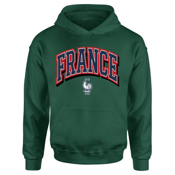 Fransa 2026 Varsity Hoodie M - Nefti Yeşili