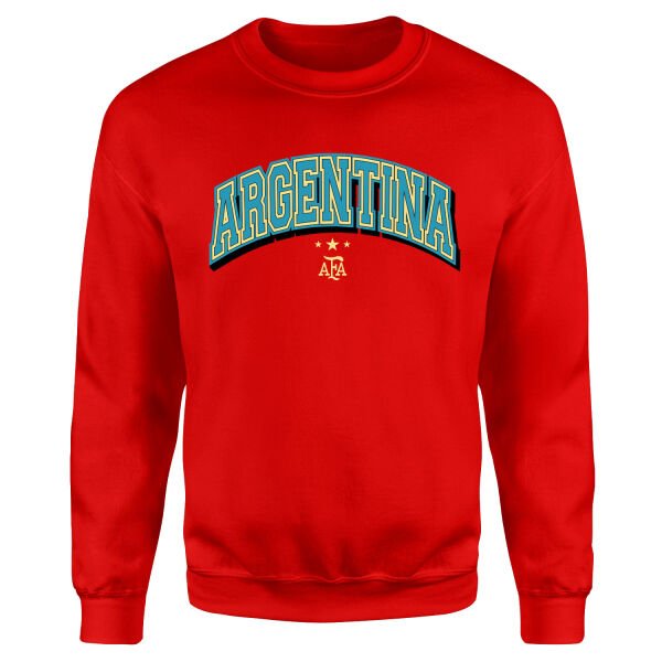 Arjantin 2026 Varsity Sweatshirt S - Kırmızı