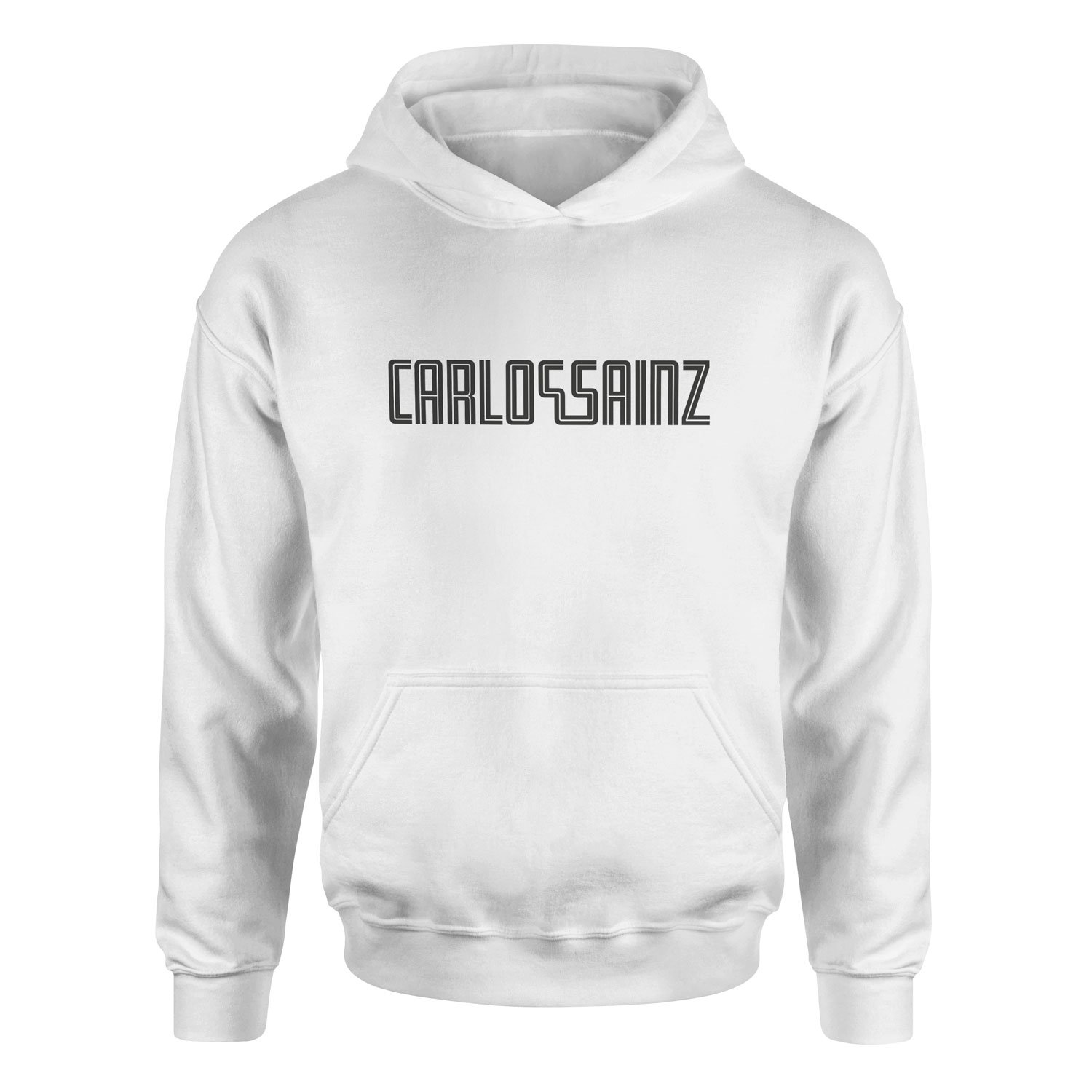 Carlos Sainz Illustration CS55 Hoodie M - Beyaz