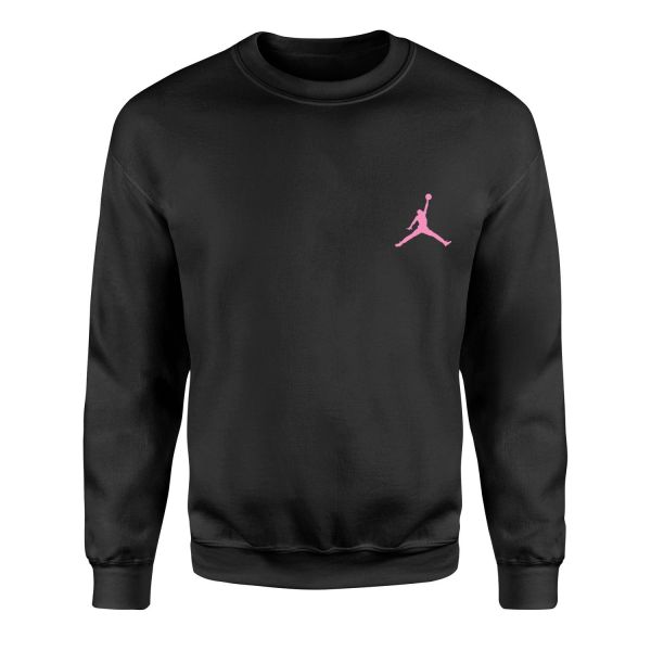 Air Jordan Pink Stroked Sweatshirt S - Siyah