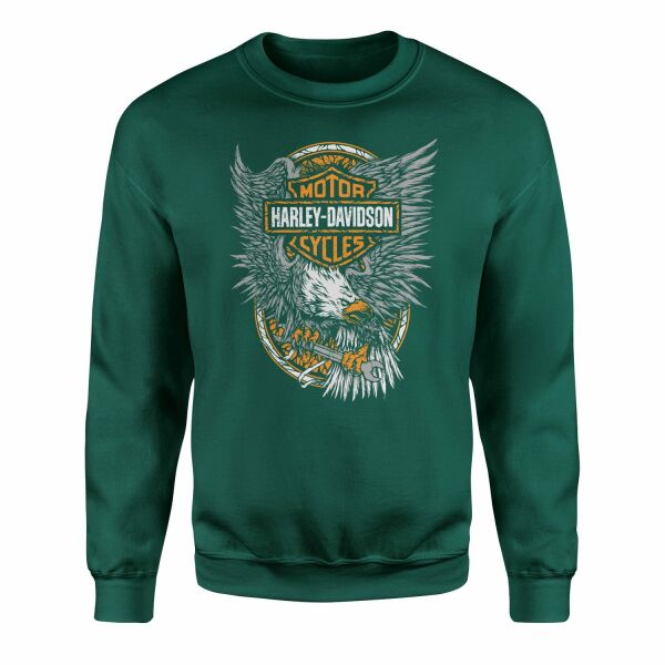 Harley-Davidson Motorcycles Sweatshirt M - Nefti Yeşili