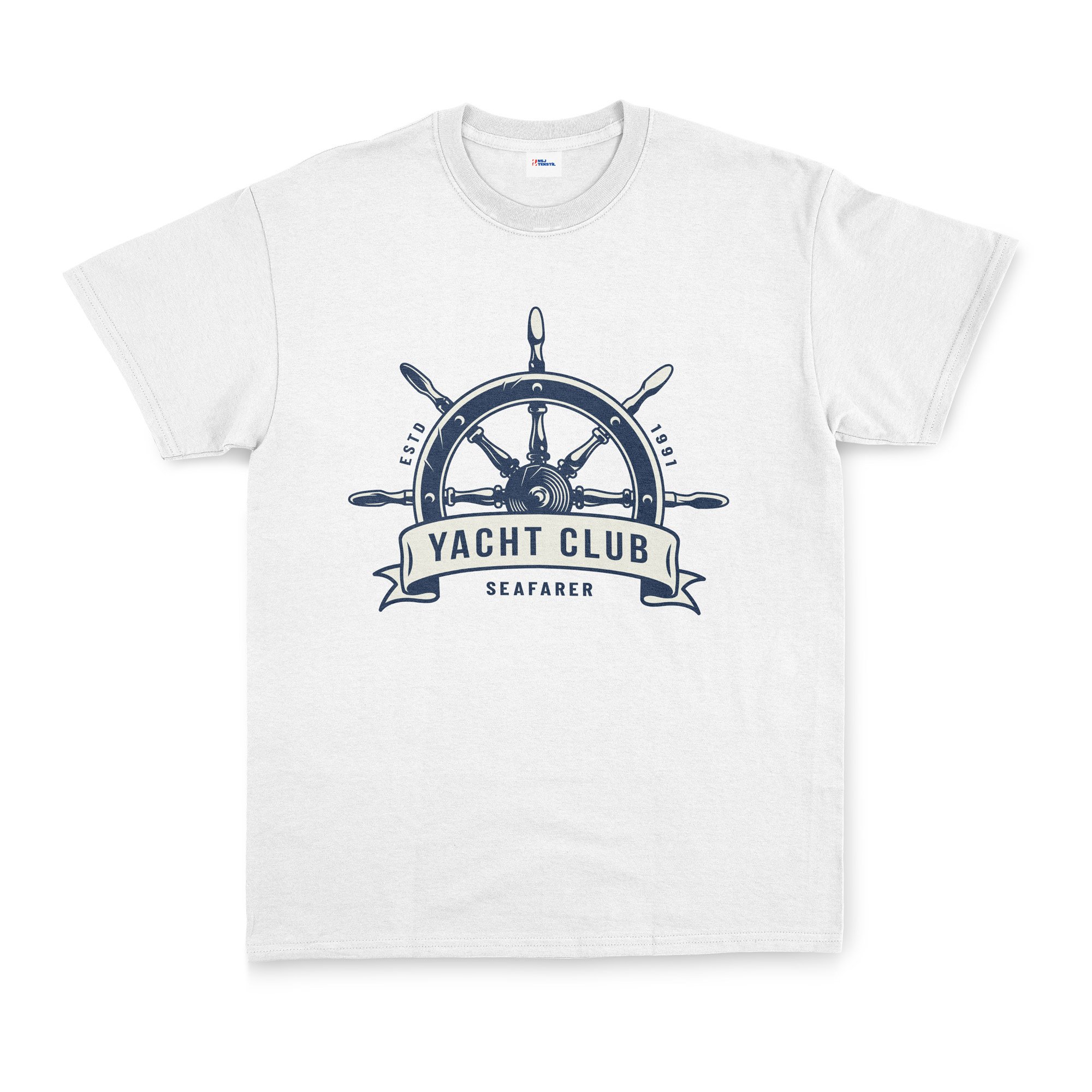 Seafarer Yacht Club Tişört L - Beyaz