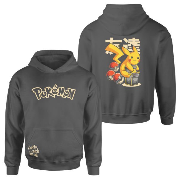 POKEMON Pikachu SE Hoodie L - Füme