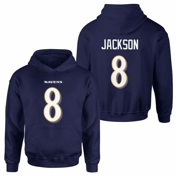Lamar Jackson Baltimore Ravens Hoodie XL - Lacivert