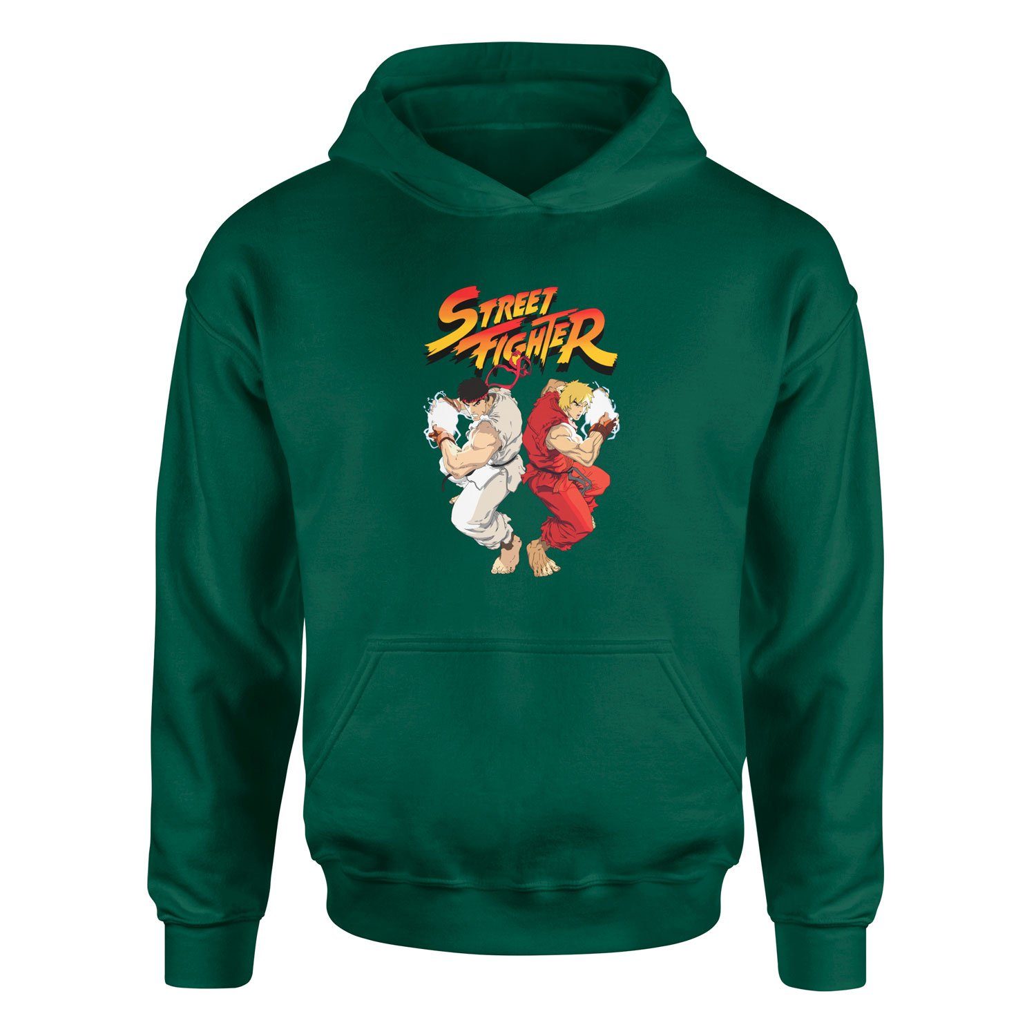 Street Fighter Hoodie M - Nefti Yeşili