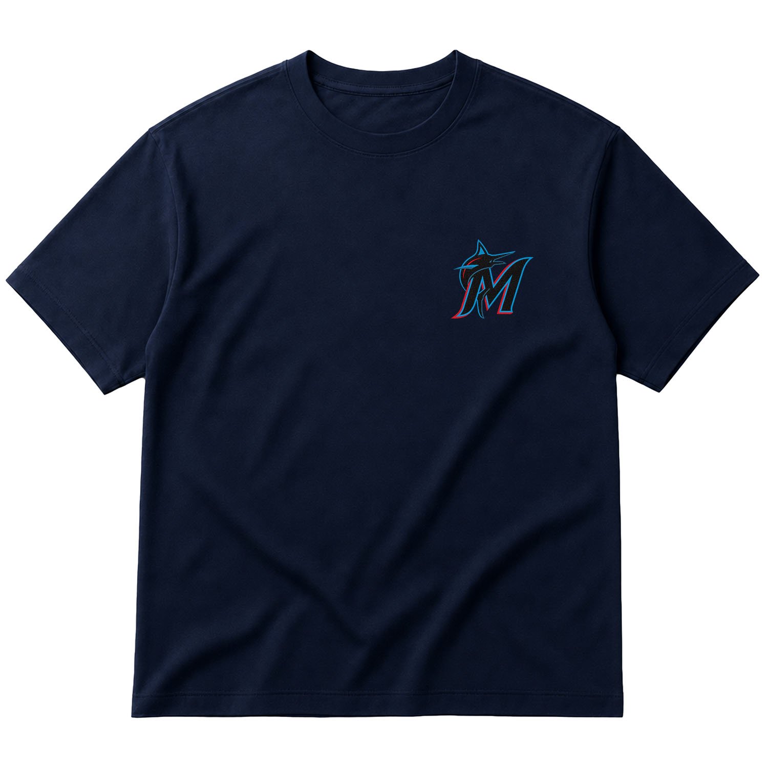 Miami Marlins Oversize Tişört L - İndigo Mavisi