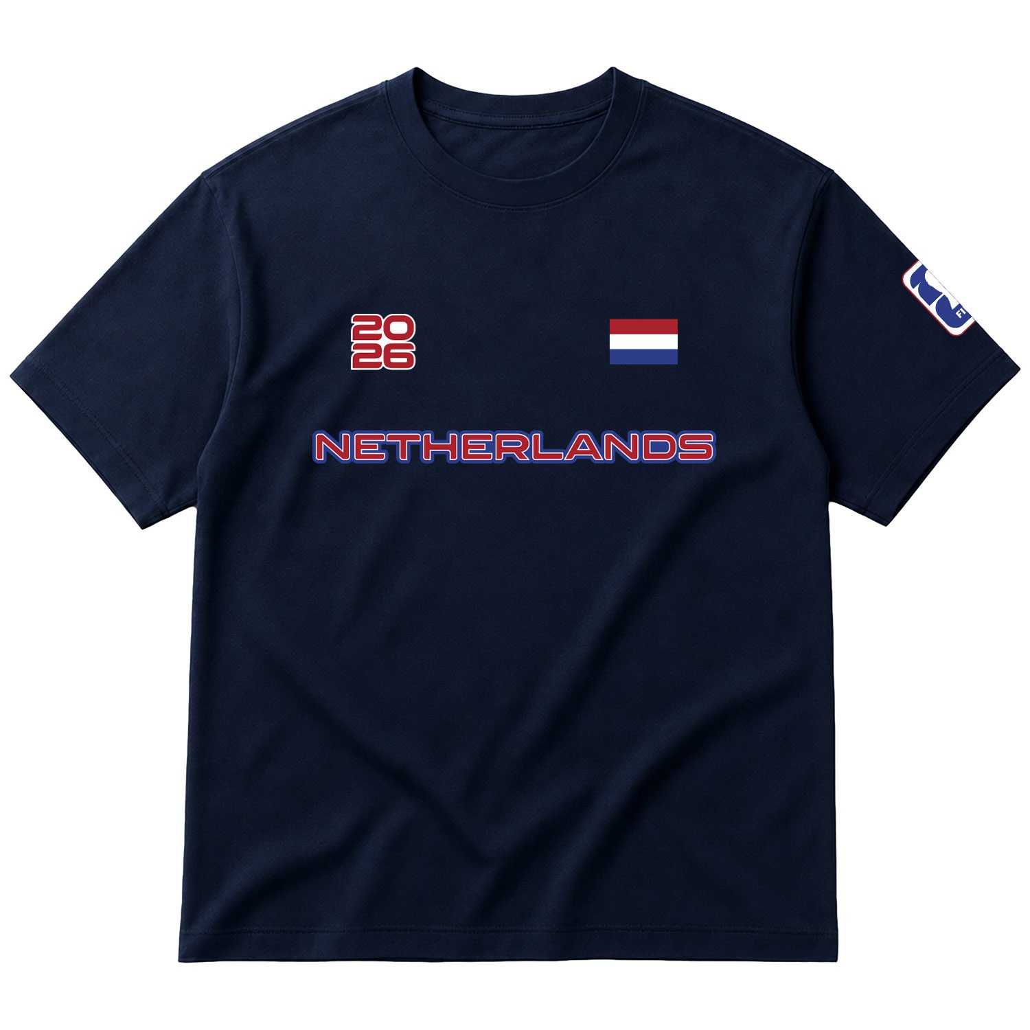 Hollanda 2026 Oversize Tişört L - İndigo Mavisi