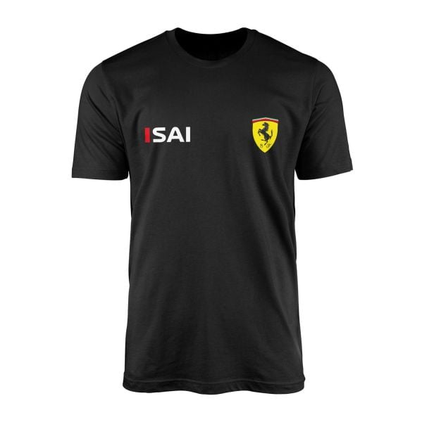 Carlos Sainz Ferrari #SAI ID Tişört M - Siyah | OUTLET