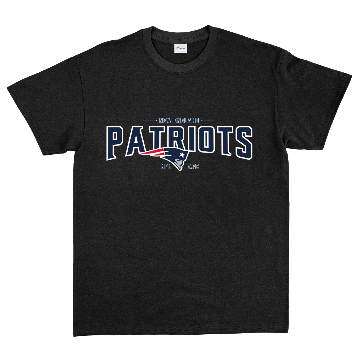 New England Patriots AFC Tişört L - Siyah