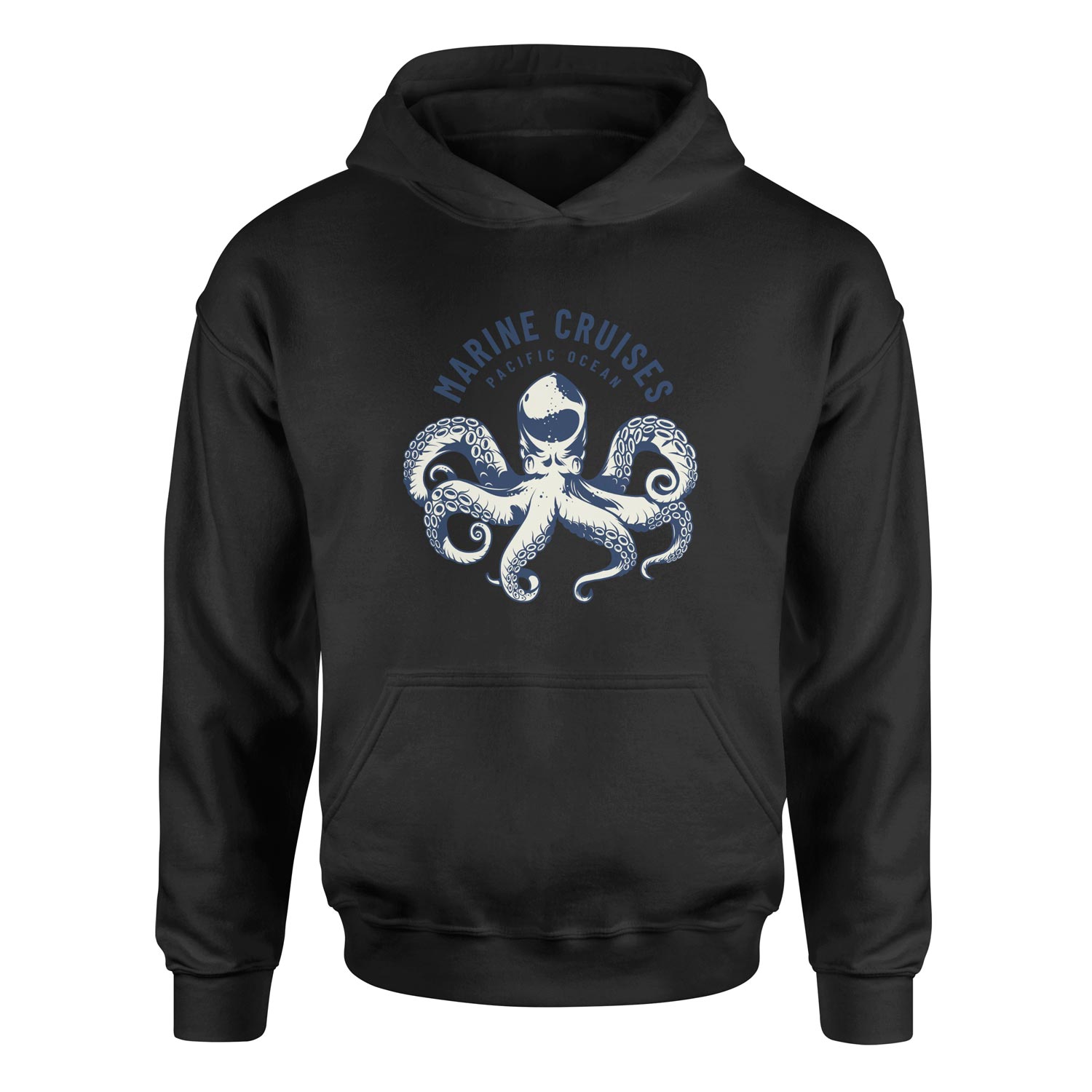 Marine Cruises Pacific Denizci Hoodie S - Siyah
