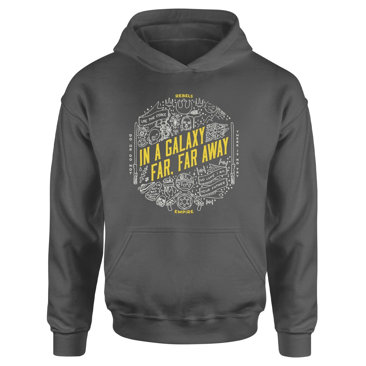 In a Galaxy Far, Far Away Hoodie M - Füme | OUTLET