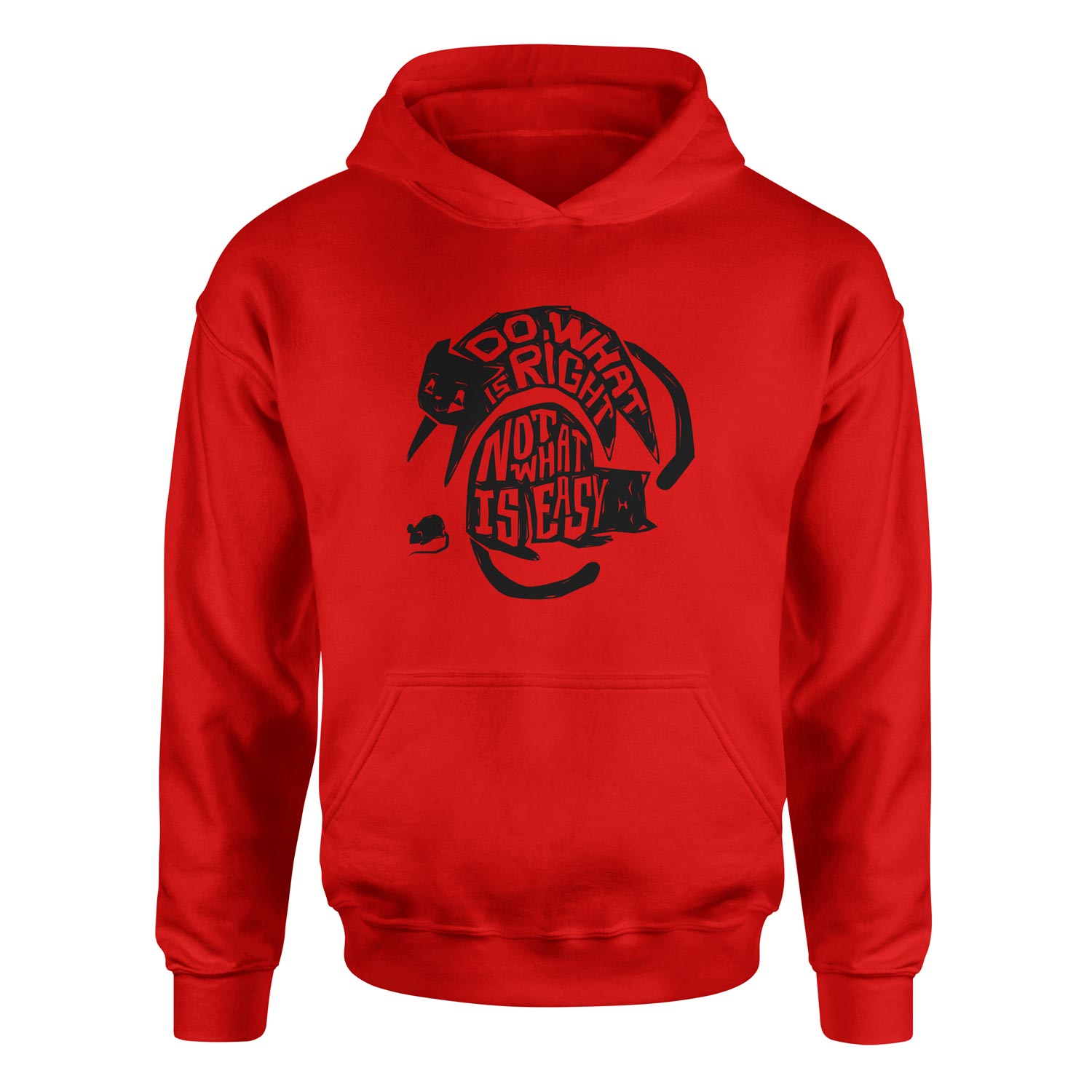 Do what is right, not what is easy Hoodie XXL - Kırmızı