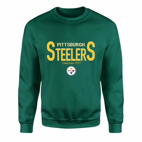 Pittsburgh Steelers Established 1933 Sweatshirt M - Nefti Yeşili