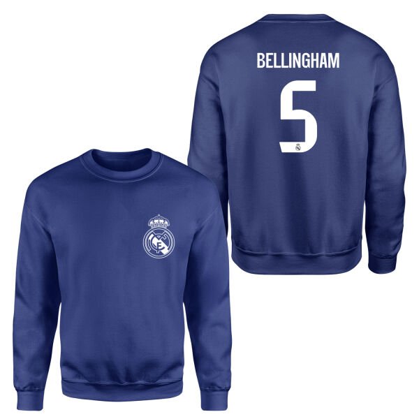 Jude Bellingham RM WH Forma Sweatshirt M - İndigo Mavisi