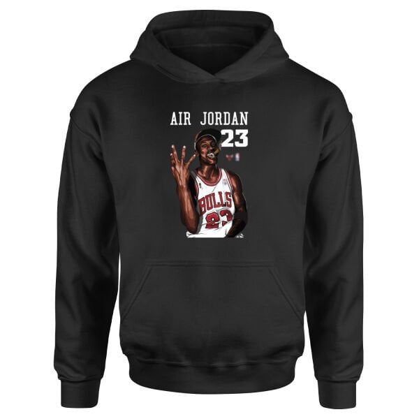 4th Time Is The Charm | Michael Jordan Hoodie XL - Siyah