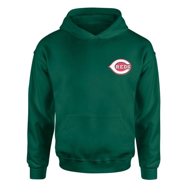 Cincinnati Reds Hoodie XL - Nefti Yeşili