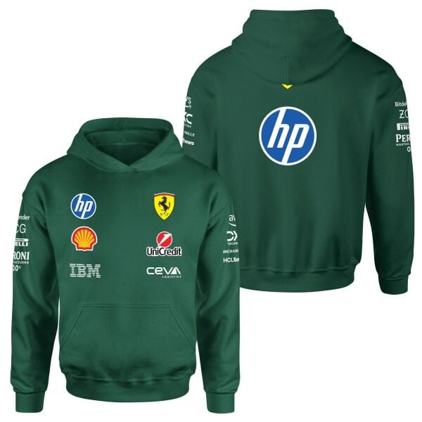 Scuderia Ferrari Teamline 2025 Hoodie L - Nefti Yeşili | OUTLET