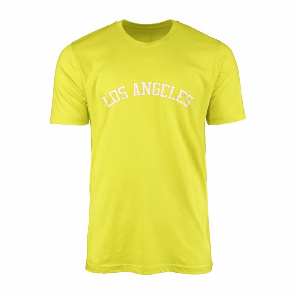 Los Angeles Tişört L - Sarı