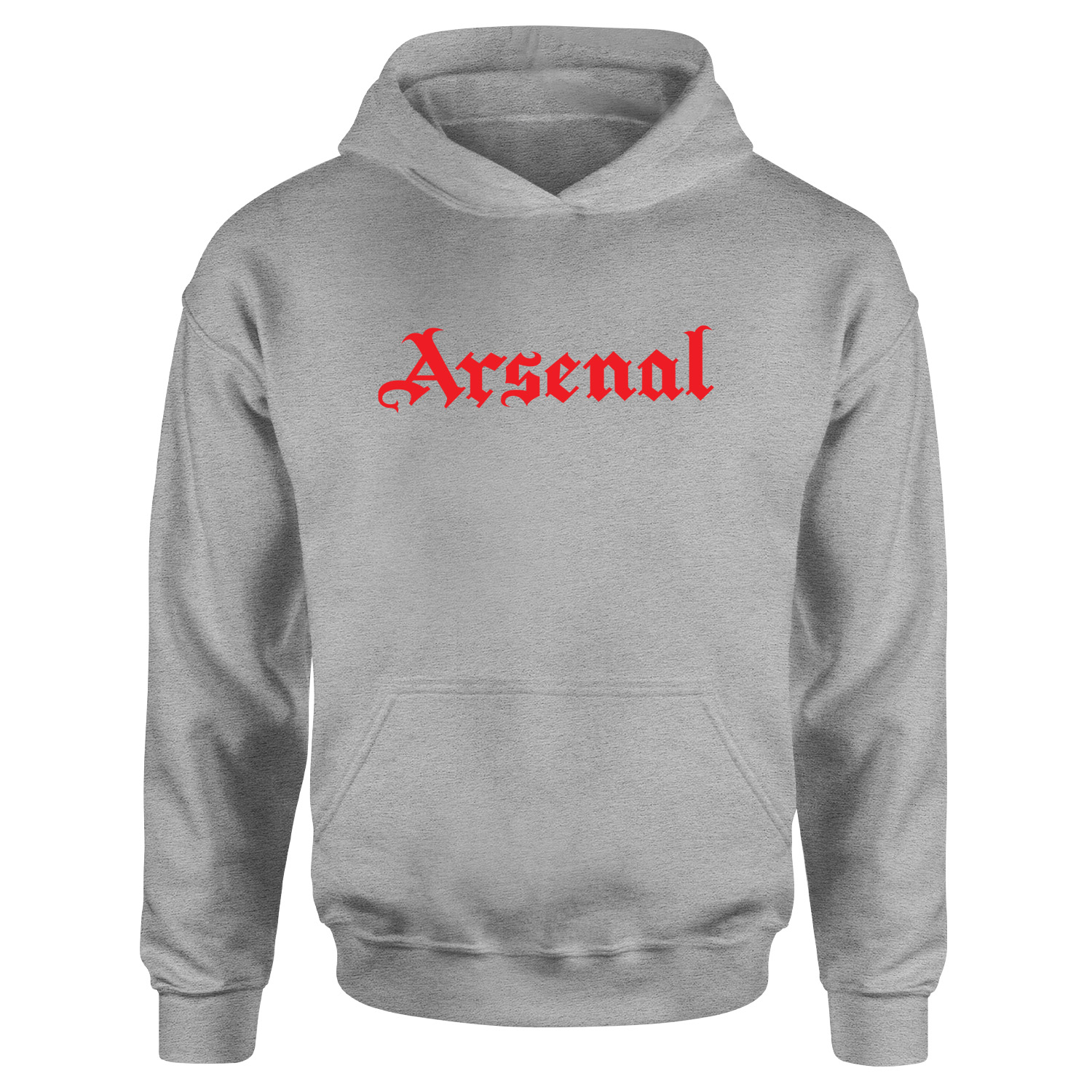 Arsenal Black Letters R Hoodie XL - Gri