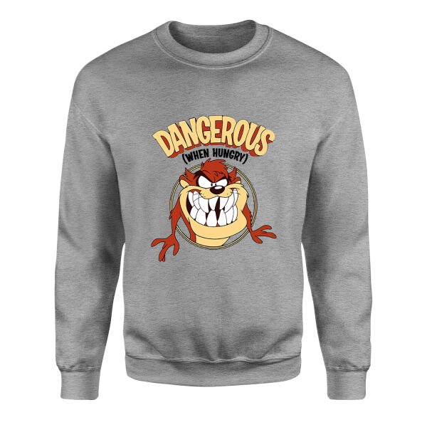 Taz Dangerous When Hungry Sweatshirt XL - Gri