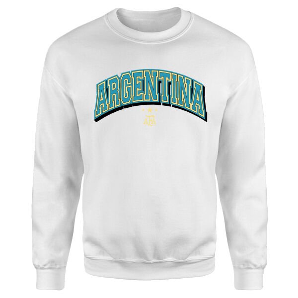 Arjantin 2026 Varsity Sweatshirt M - Beyaz