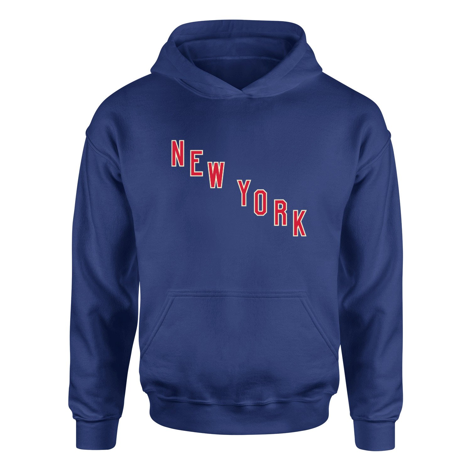 New York Rangers Shield Hoodie XL - İndigo Mavisi