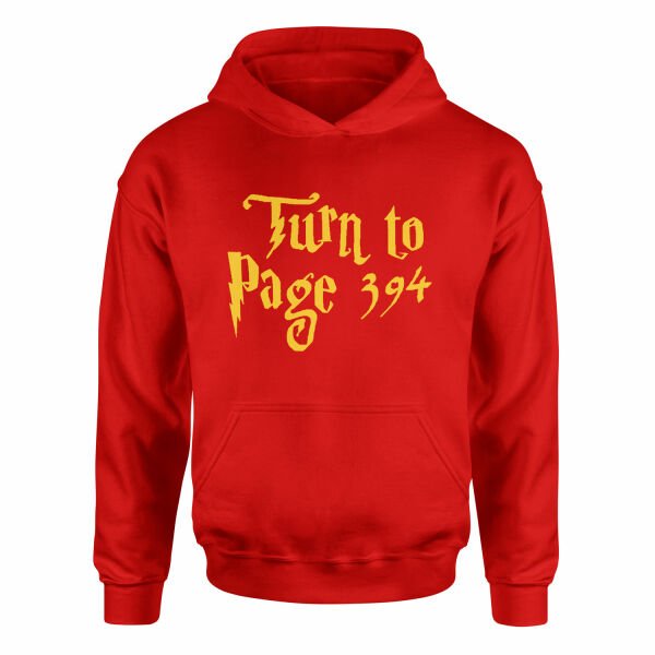 Turn to Page 394 Hoodie L - Kırmızı