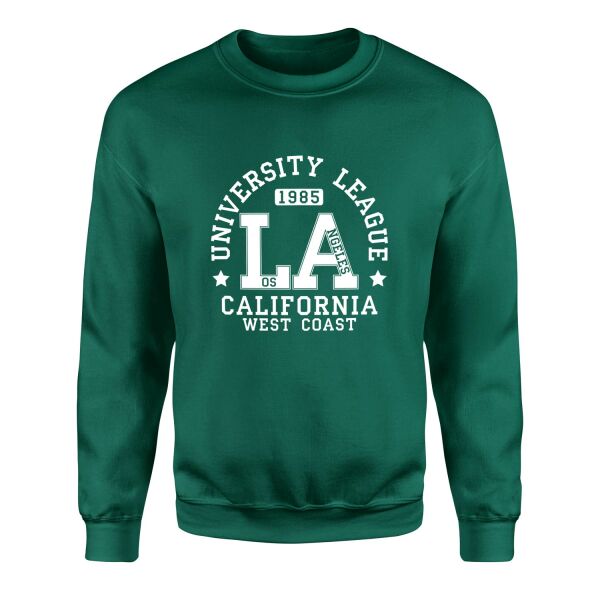 LA University League Sweatshirt S - Nefti Yeşili