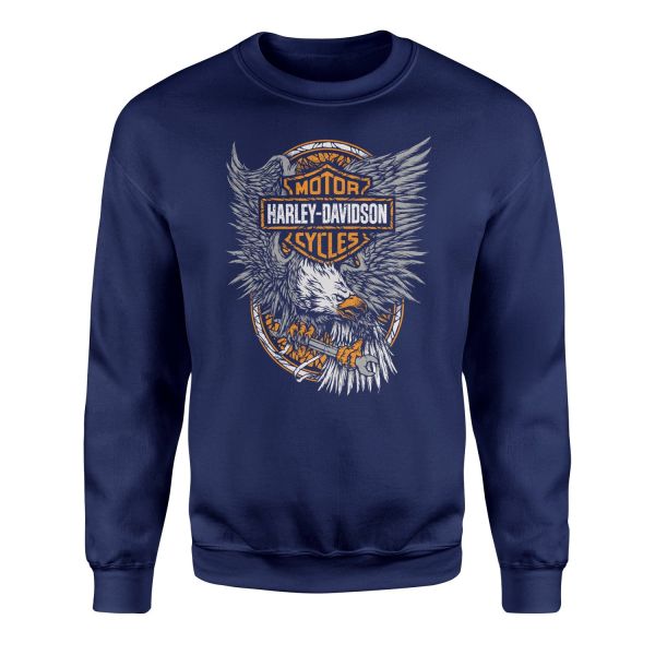 Harley-Davidson Motorcycles Sweatshirt L - İndigo Mavisi