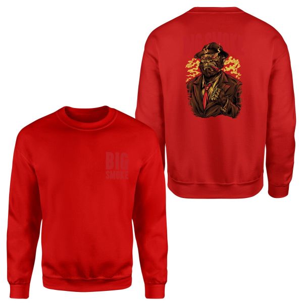 Big Smoke Sweatshirt XXL - Kırmızı