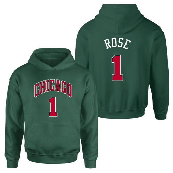 Derrick Rose Chicago THRBCK 1 Forma Hoodie S - Nefti Yeşili