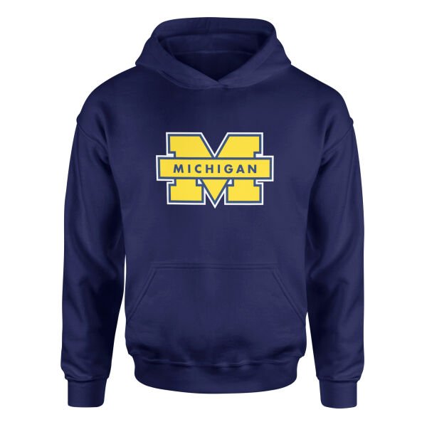 Michigan Wolverines Hoodie XL - İndigo Mavisi