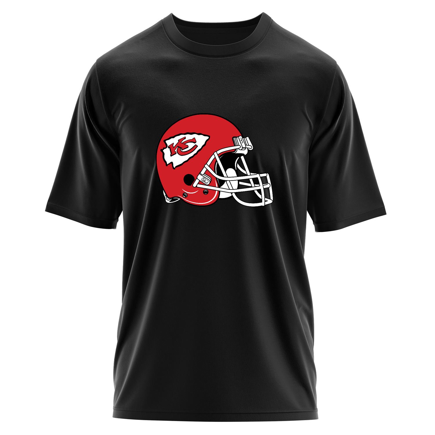 Kansas City Chiefs Helmet Oversize Tişört L - Siyah