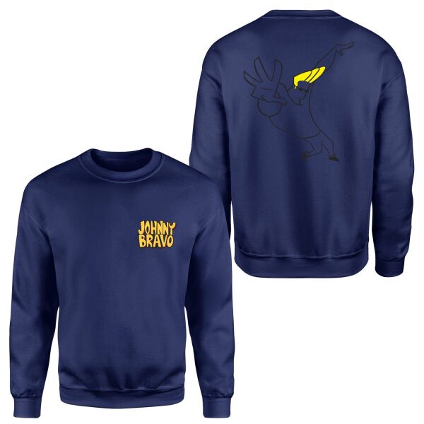 Man I’m Pretty | Johnny Bravo Sweatshirt L - Lacivert