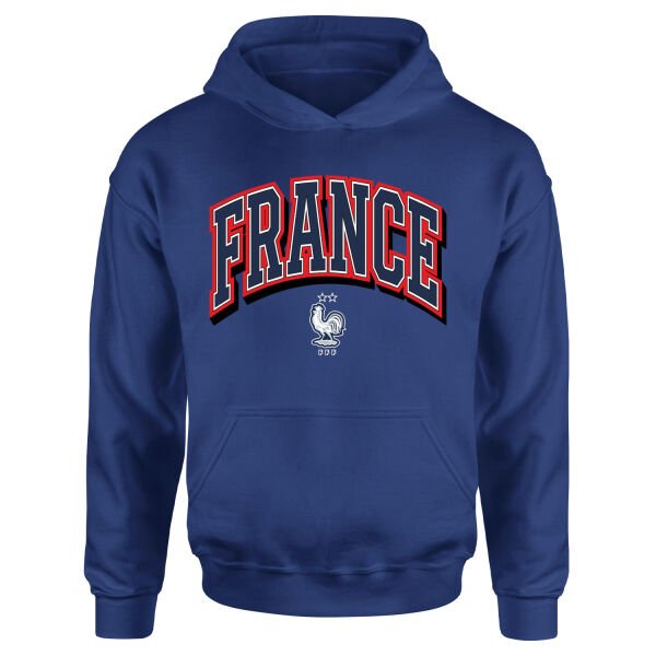 Fransa 2026 Varsity Hoodie S - İndigo Mavisi